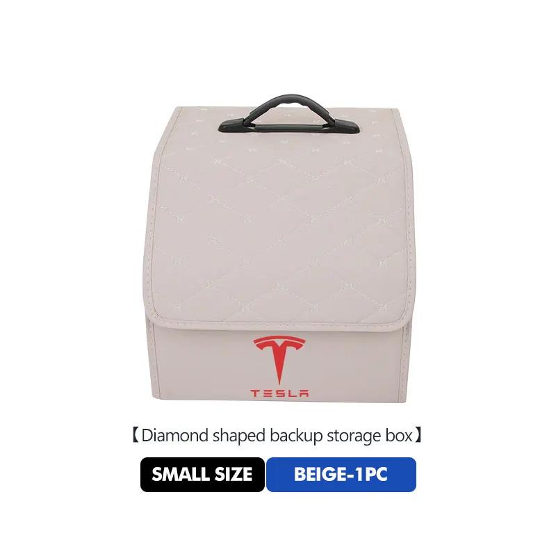 Car Sticker 2025 Hot Car Trunk Folding Storage Bag Stowing Tidying Accessories For Tesla Model 3 S Y X