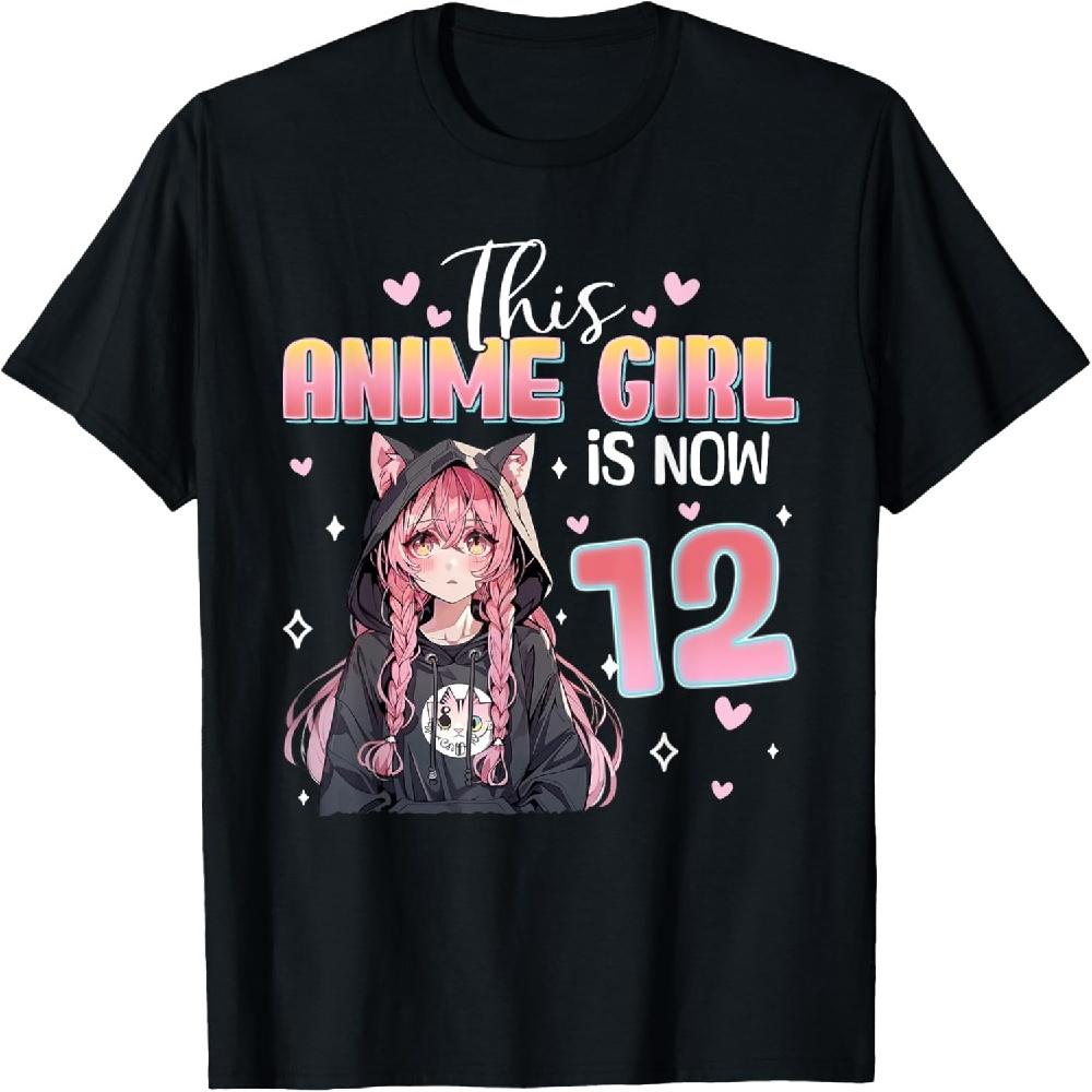 

It s My 12th Birthday 12 Year Old Kawaii Anime Gifts Girls T-Shirt S