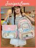 Cute Large Capacity Backpack For School Girls With Nylon Material