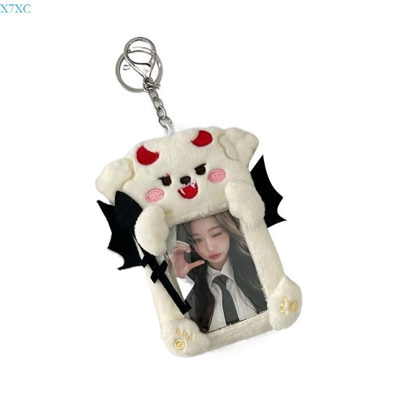 X7XC Devil/Angel Photo Sleeve Kpop Photocard Holders Student Card Holder Bag Pendant