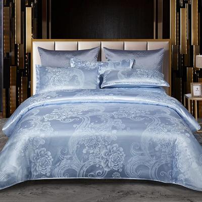 Satin Rayon Jacquard White Duvet Cover Couple 2 People Double Bed Quilt Cover Bedding Set Queen King Size Comforter Set