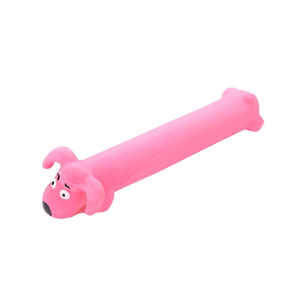 Dog Biting Toys Latex Toys Long Cartoon Dogs Funny Dogs Making Sounds Pet Toys