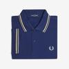 [M3600] Twin Tip Fred Perry Shirt - French Navy/Champions Gold/Stockport Blue Afpm2533600-48A