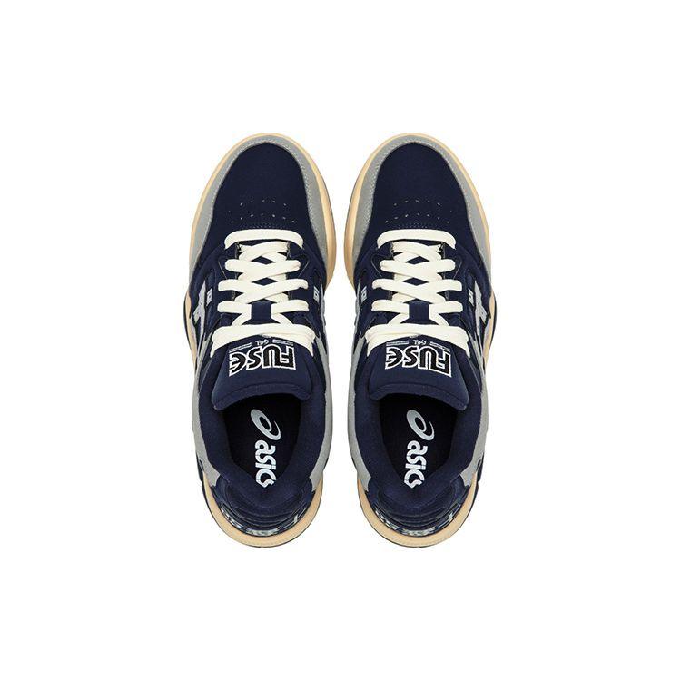 Asics Gel-Fuse Og Retro Street Style City Walk Trendy Versatile Low-Top Retro Basketball Shoes Unisex sneaker Deep-Blue 1203A398-400