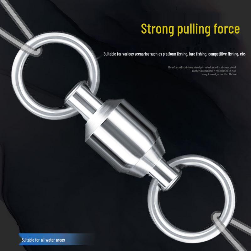 Enhanced Safety Pin Swivel for Sea Fishing: Quick-Snap Figure 8 Ring Tackle