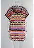 2026 Summer European & American Resort Colorful Patchwork Hollow-Out Beach Swimsuit Cover-Up for Women