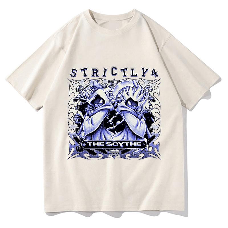 Denzel Curry Strictly 4 The Scythe Rundhals T-Shirt Unisex Streetwear Kurzarm 100% Baumwolle Männliches Merch T-Shirts Unisex Kleidung