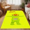 Purple Teletubby Space Customize Your Name Floor Rug Office Rug Design for Decorate room Dormitory Balcony Outdoor Anti-slip Rug Office home decor