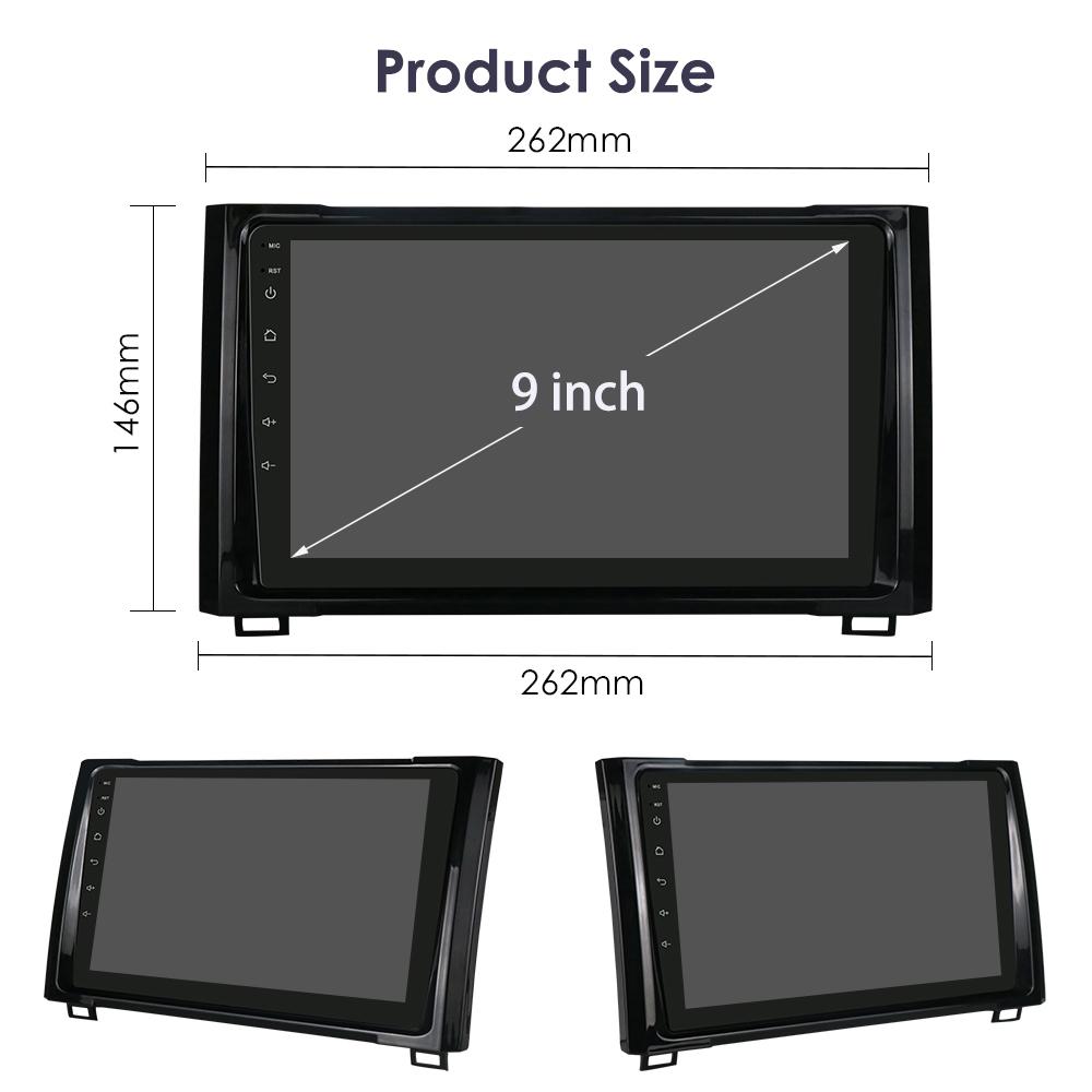 Hizpo Android 12 Autoradio for Toyota Tundra XK50 2014-2021 Car Radio Multimedia Video Player Navigation Stereo GPS Carplay 4G RDS BT Bluetooth RDS FM