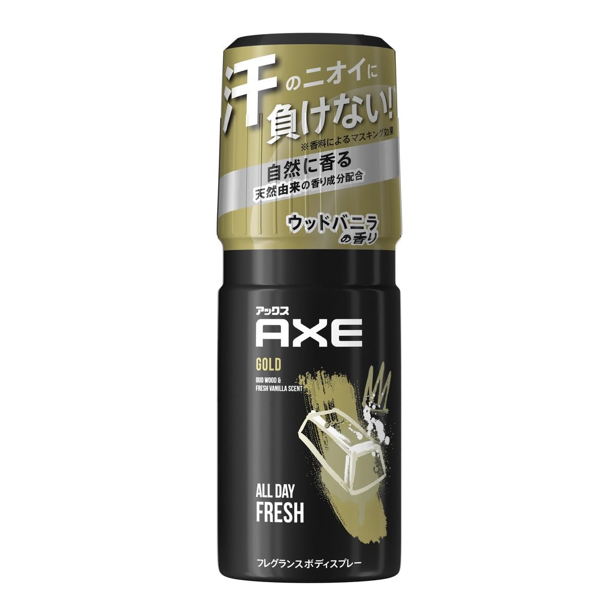 

Ax Gold Ароматизированный спрей для тела Ваниль 60 г [Оптовая закупка] Для мужчин (Аромат дерева) [x4 шт.]