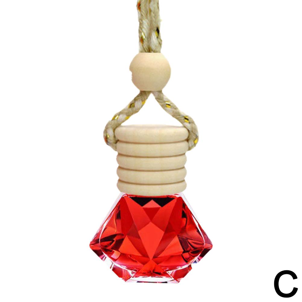 7ml Car Hanging Bottles Perfume Aromatherapy Refillable Air Freshener Diffuser Oil Fragrance Bottle Vehicle Auto Sapper Pendant