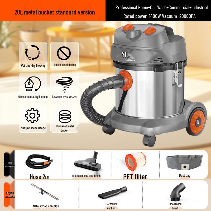 Yili High-Power Handheld Vacuum Cleaner for Home, Industrial, and Commercial Use
