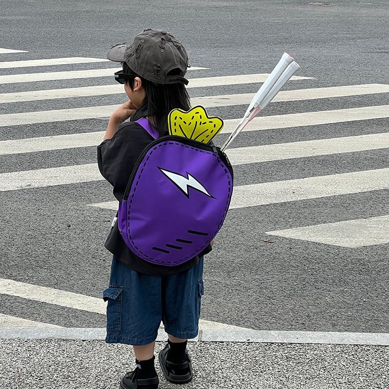 Letter Lightning Carrot Backpack Childrens Cartoon Adjustable Strap Shoulder