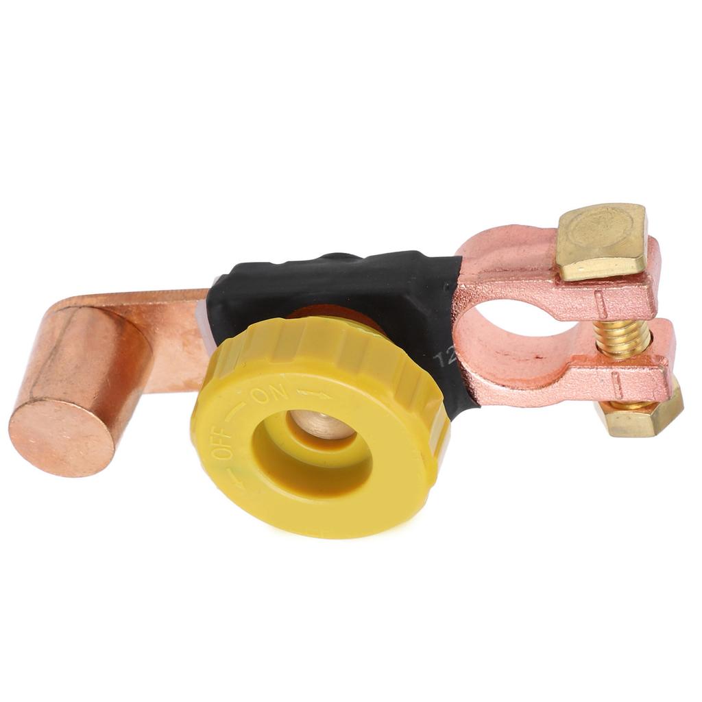 Power Battery Disconnect Switch Negative Terminal ABS Brass for 6V 12V 24V Cars RVs ATVs