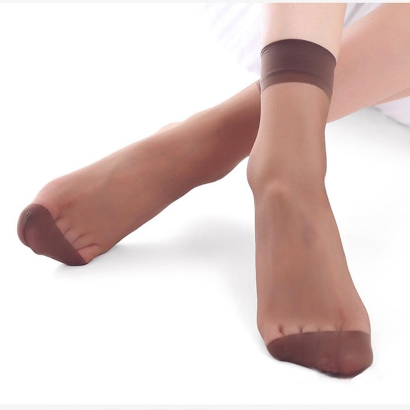 10 Pairs Women's Crystal Sheer Ankle Socks Anti Snags Comfortable Invisible Formal Ultra Thin Socks for Everyday Wear