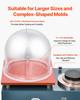 Vacuum Investing Casting Machine 290W Power 3CFM Pump Bell Jar for Jewelry