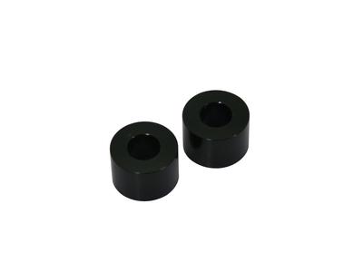 C.F.POSH 201444-12 Aluminum Spacer M8 (5/16") T12mm Black 2 Pack