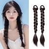 Natunofu Wig Hair Baby Hair Ponytail Ring Twin Braided Dance Hair Hair Hair Easy To Natural Look Extensions, Braided, Extensions, 2-Piece Set, Wig,