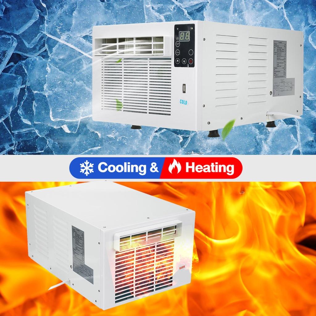 330W 1100W Mini Air Conditioner Portable Small Desktop Air Cooler Cold And Warm Air Conditioning Fan LED Control Panel With Remote Control