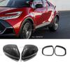 Für Toyota CHR C-HR 2024 2025 ABS Kohlefaser Seitenflügel Rückspiegelkappe Abdeckung Rückspiegelblende Außenzubehör