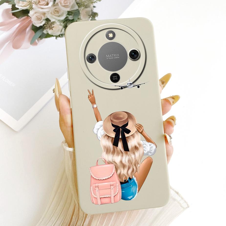 For Honor X9d Case MTN-NX1 Cute Dinosuar Cartoon Cover Soft TPU Phone Cases For Honor Magic 8 Lite X 70 HonorX70 HonorX9d Fundas