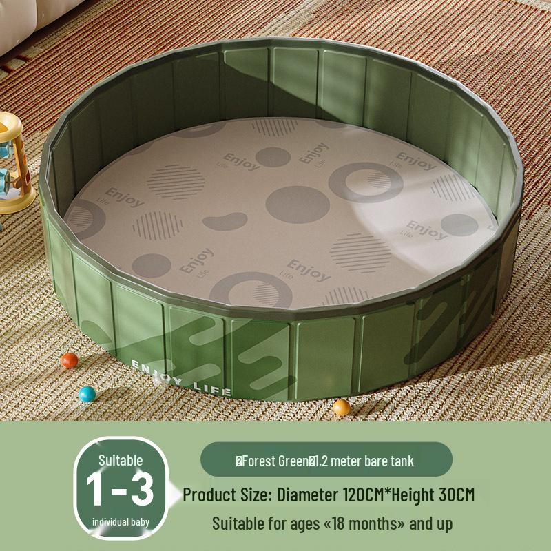 In-Stock Foldable Forest Green Inflatable Ball Pit: Indoor Toy Playpen for Boys and Girls