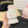 Soft and Healing Ceramic Bunny Shaped Mug with Covered Spoon Gift Box and Cute Student Dormitory Drinking Cup
