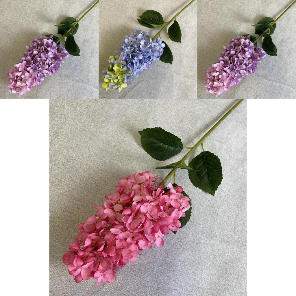 Faux Hydrangea Floral Arrangement 82in Silk Stems For Event Backdrop And Bridal Bouquet