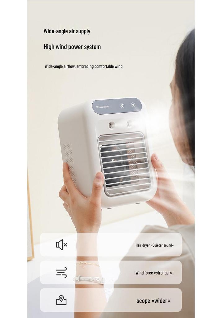 Portable Mini Air Cooler & Spray Fan