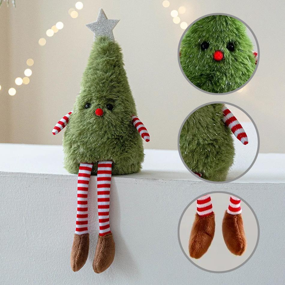 Christmas  New Year Christmas Tree Plush Ornaments - Cute Hanging Decor for Home  Parties, Perfect Holiday Gift for Kids