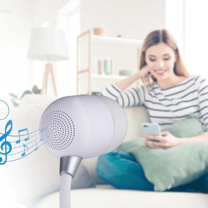 Lampe LED - GRUNDIG - 3-En-1 - Chargeur Sans Fil - Haut-Parleur Bluetooth - Blanc