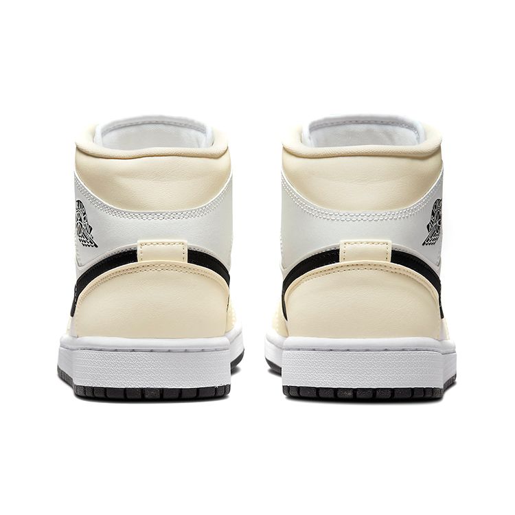 Air Jordan 1 Mid Coconut Milk Women Sneakers White Black Summit-White BQ6472-121