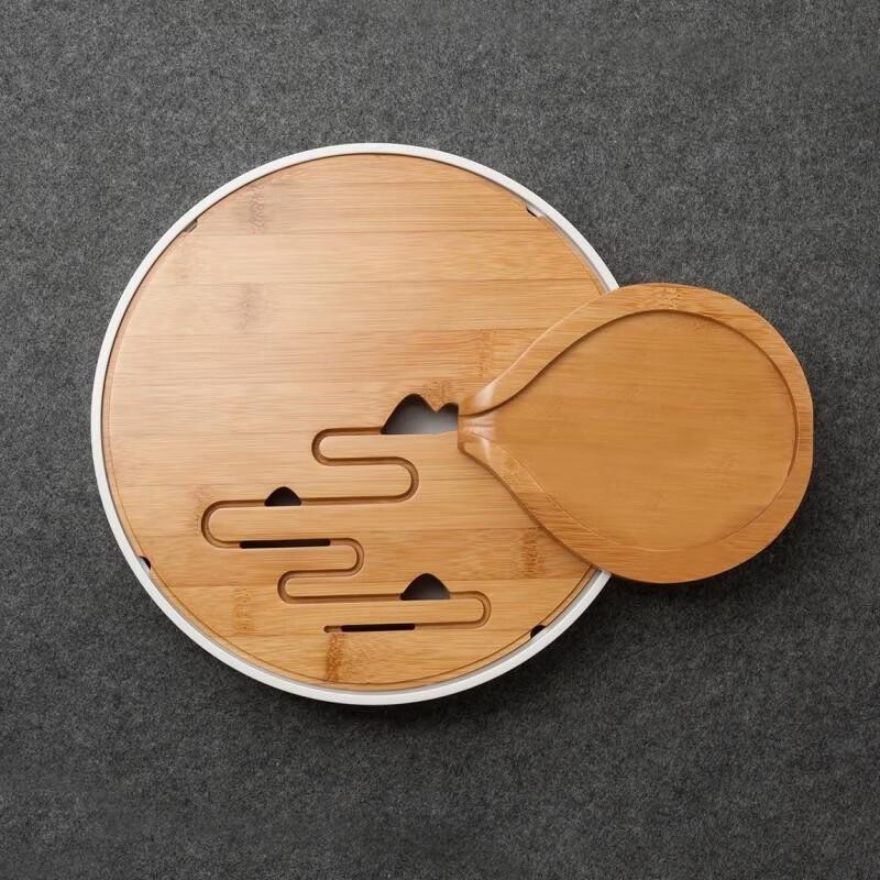 Wanchunhe Double-Layer Bamboo Tea Tray Tea Set