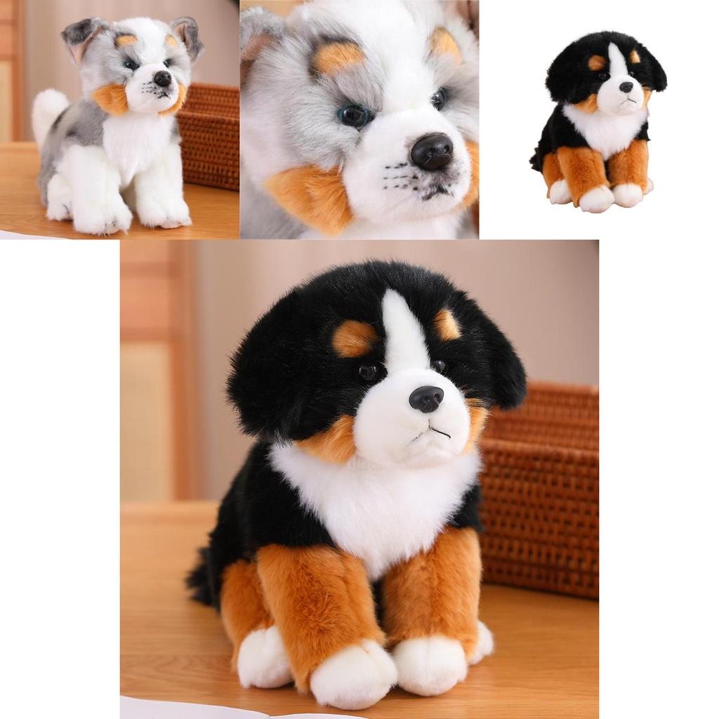 Soft And Cuddly Bernese Mountain Dog Plush Toy 25cm