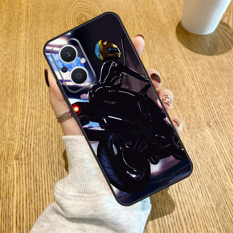 Motorradmädchen Anime Hülle Für OPPO Reno 14 F 10 11 12 13 Pro 13F 12F 11F 7 8 Lite OPPO Find X6 X5 X8 X9 Pro Hülle