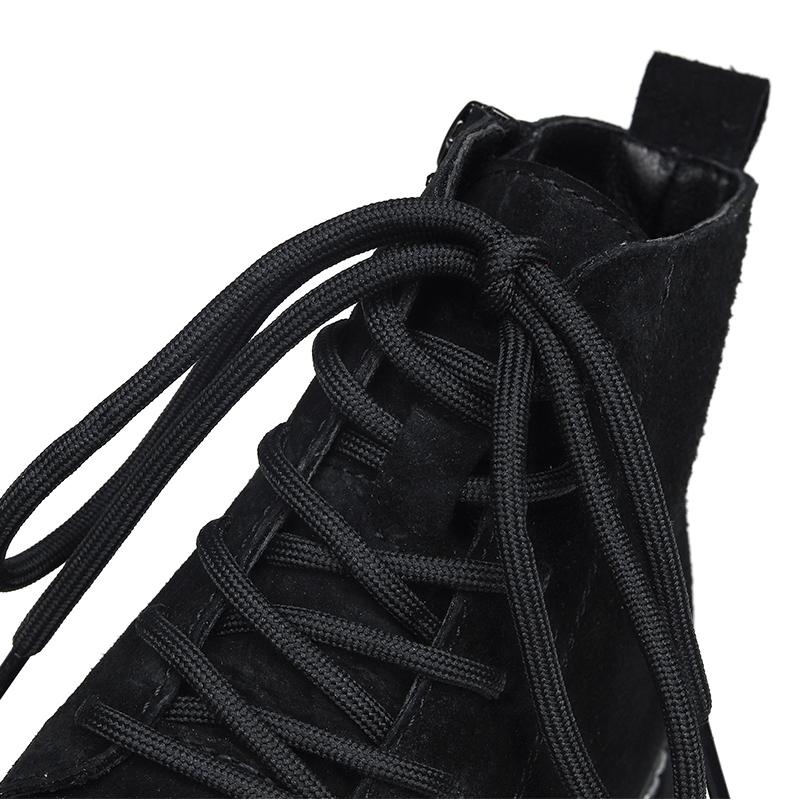 Hight Quality Classic British Style Genuine Leather Outdoor Boots For Men's Ankle Shoes Khaki Black Hombre Daily Casual Dress