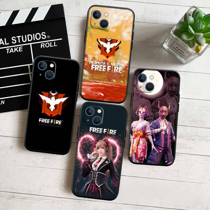 IR10 Free Fire Phone Shell Case for Redmi Note 12 12S 12C 13 13C 13R 14 14S 14R 14C Pro Max Plus A3 A3X A4 A5 11A 13X