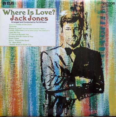 LP-skiva JACK JONES - Where Is Love? SF8036 RCA Victor 1969 UK Pop Begagnad