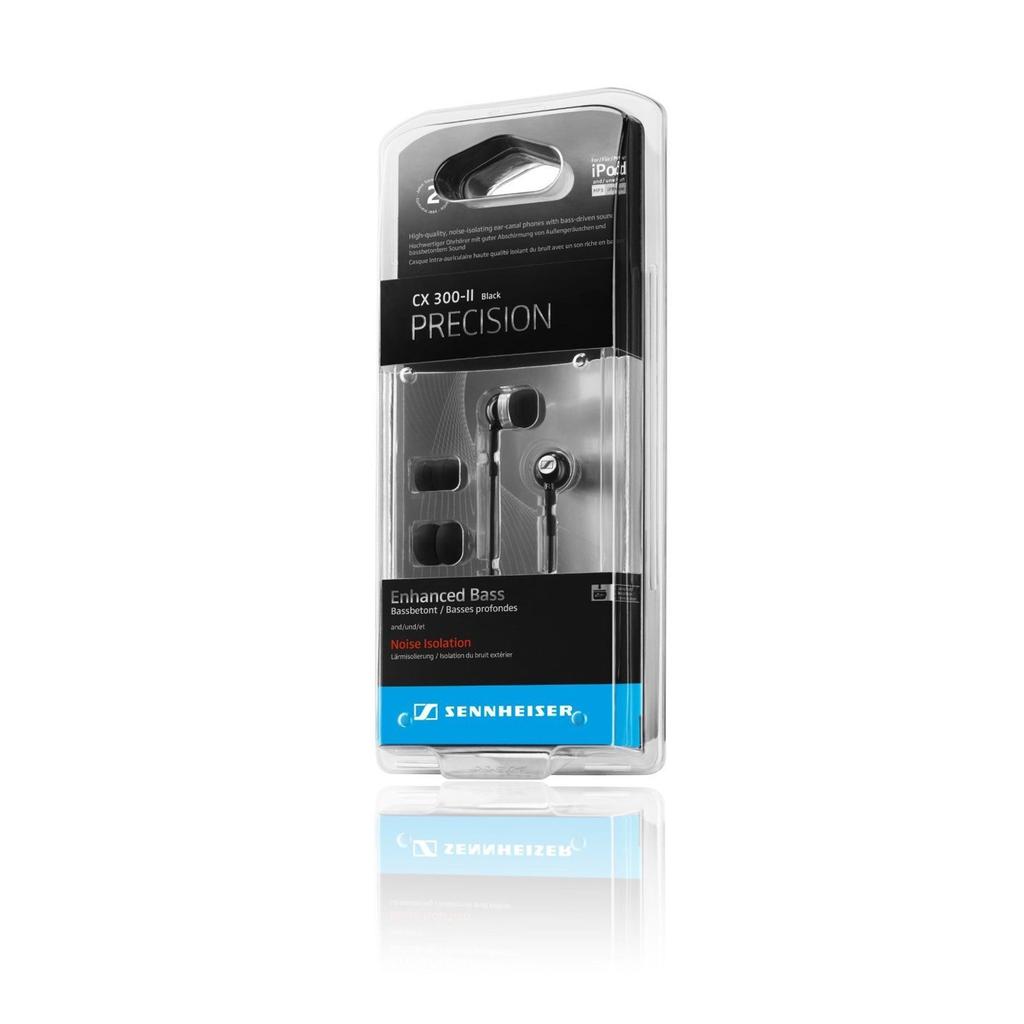 Sennheiser CX300-2 In-Ear sluchátka, Černá [Paralelní import]