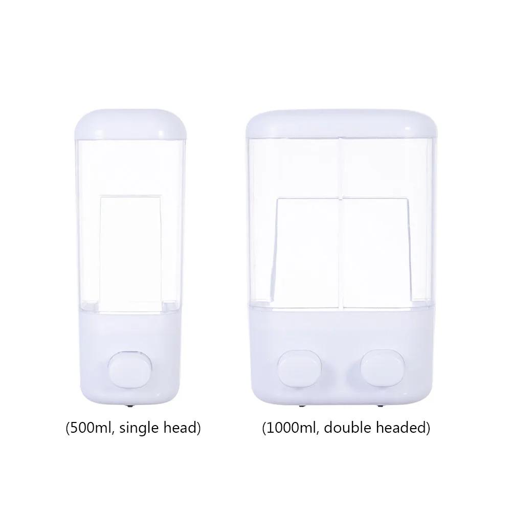 "500/1000ML Soap Dispenser Wall Mount Shampoo Shower Gel Container Bottle Hand Press Shower Shampoo Dispensers for Home Hotel