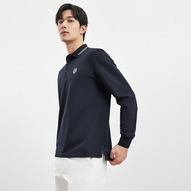 

Septwolves Men s Jacquard Polo Long-Sleeve T-Shirt XXL