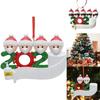 2020 Xmas Tree Ornaments Featuring Santa Claus With Mask And Diy Family Name