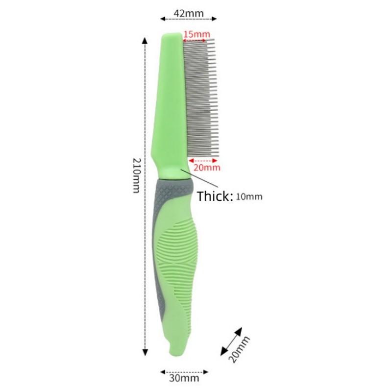 Dog Comb Pet Hair Remover Dense Tooth Cat Hair Comb Dog Grooming Massage Dogs Brush Comfortable Handle Dogs Combs Pet Supplies