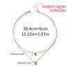 1 PC Alloy Fashion Multi-layer Love Lady Necklace, Inlaid With Rhinestone Drop Pendant