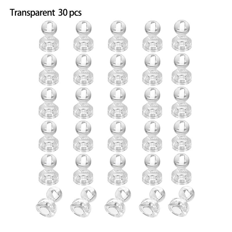 Transparent Magnetic Pins Magnetic Whiteboard Decorative Pins Suitable for refrigerators, storage cabinets, and offices