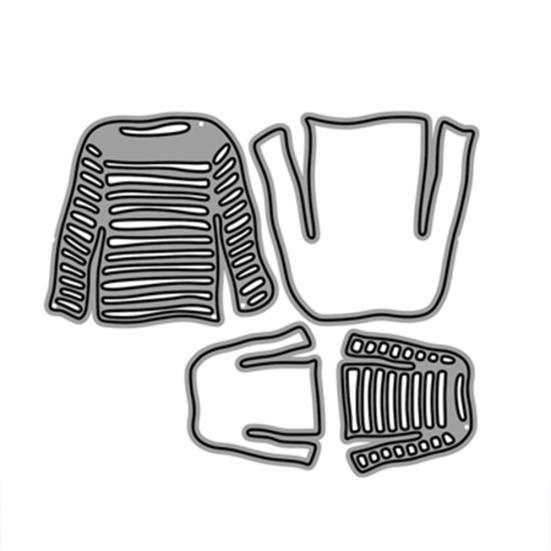 

Одежда металлические режущие штампы DIY скрапбук тиснение бумажные карты изготовление трафаретной формы серебряный