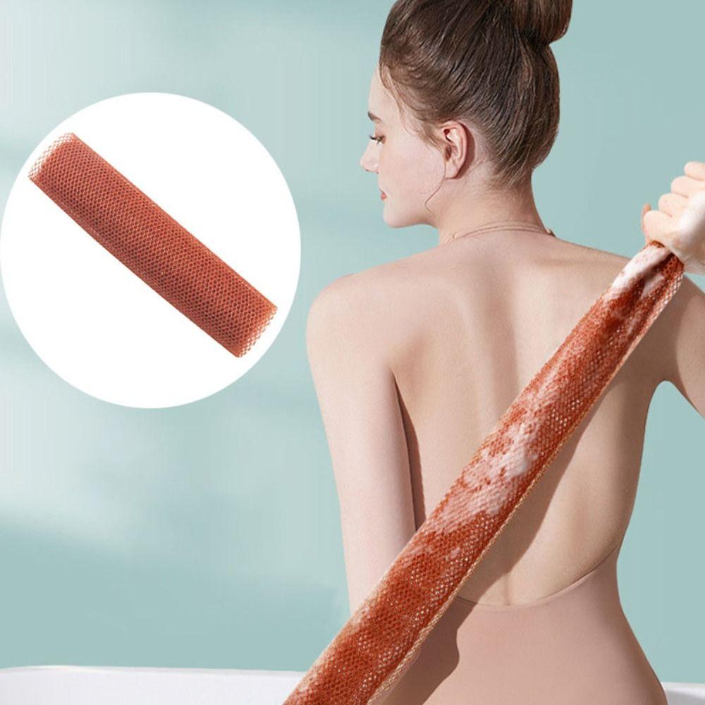 

4pcs Water-absorbent Exfoliating Bath Towel Mesh Skin Smoother Durable Shower Scrubber Pool світло-синій колір