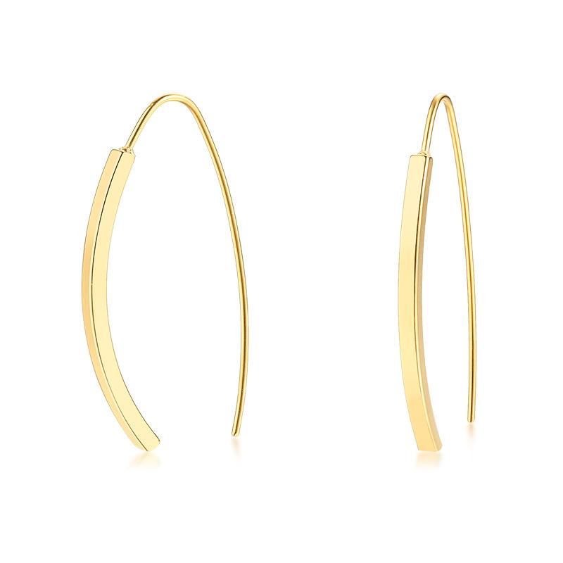Minimalist Square Hoop Earring for Women Girls Ear Huggie Rectangle Hoops Dangle Stainless Steel Not Allergic
