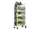 Multi-Layer Mobile Storage Rack for Baby Snacks and Bathroom Essentials