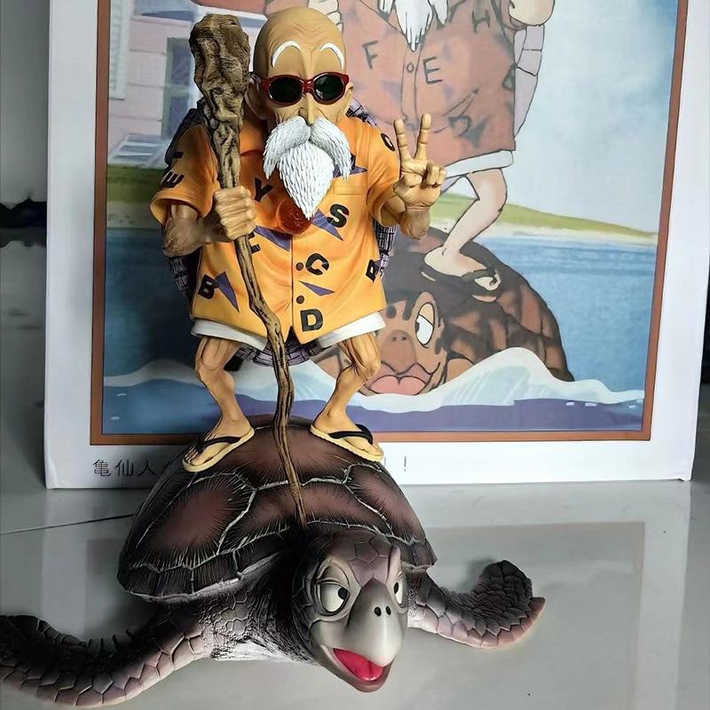 23cm/9.06 Anime Drogan Boll Kame Sennin Figure Master Roshi Figurine Pvc Statue Action Figures Collection Model Toys Gifts